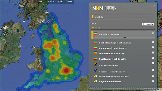 National Heat Map of UK