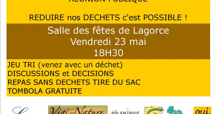 Réunion publique vendredi 23 mai à Lagorce