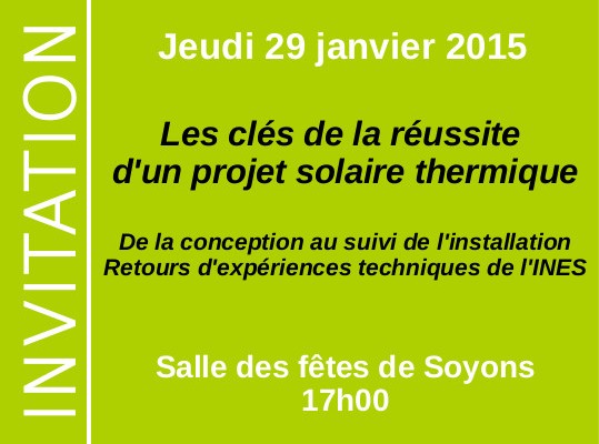 5 à 7 de l’éco-construction : Les clés de la réussite d’un projet solaire thermique
