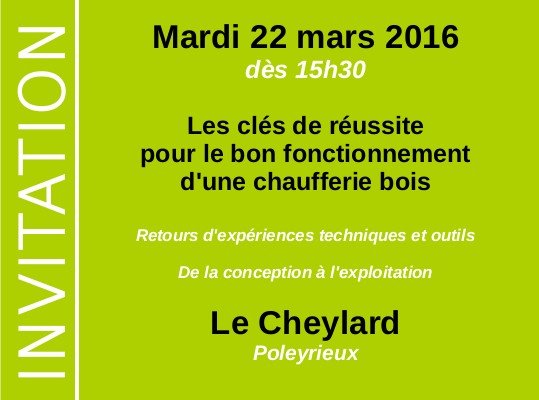 Les clés de réussite pour le bon fonctionnement d'une chaufferie bois Retours d'expériences techniques et outils