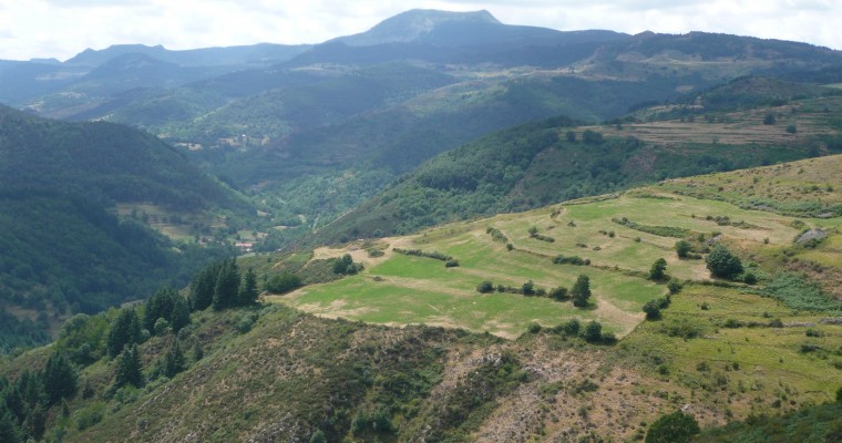 Une vue de la commune de Saint Clément en Ardèche