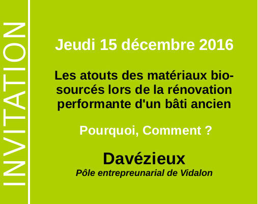 5 à 7 de l’éco-construction® : Les atouts des matériaux bio-sourcés lors de la rénovation performante d’un bâti ancien traditionnel