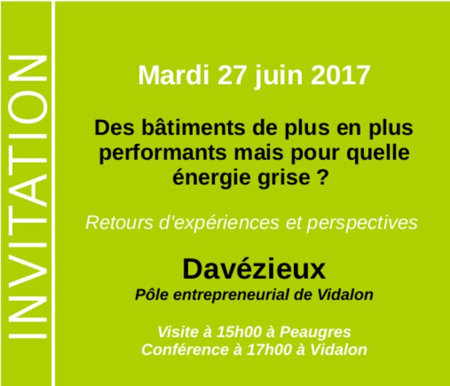 5 à 7 de l’éco-construction® : Des bâtiments de plus en plus performants mais pour quelle énergie grise ?