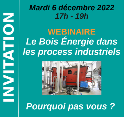 5 à 7 de l’éco-construction : Le Bois Énergie dans les process industriels. Pourquoi pas vous ?