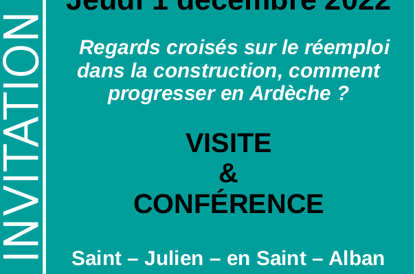 5 à 7 de l’éco-construction : Regards croisés sur le réemploi dans la construction, comment progresser en Ardèche ?